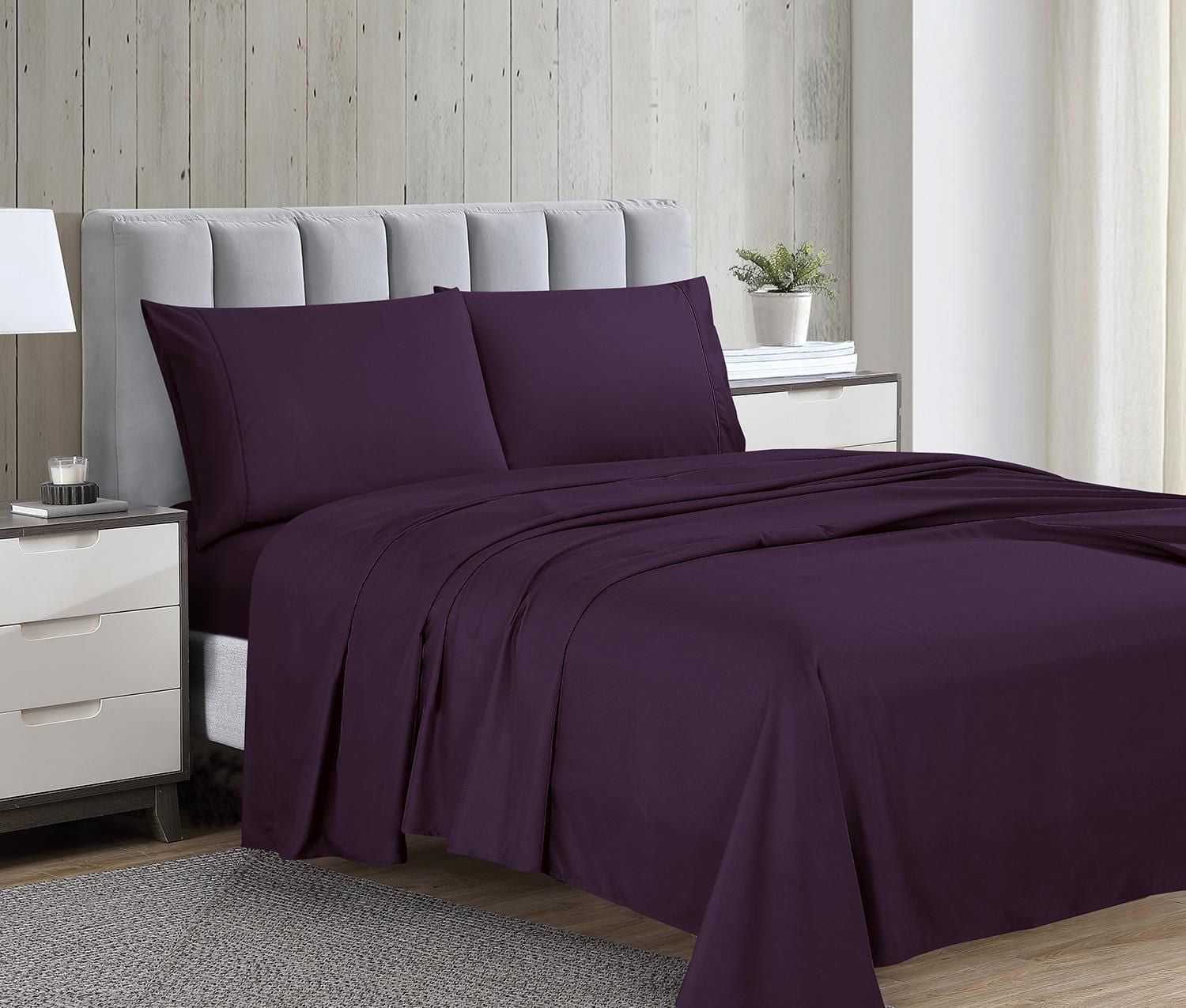 Swift Home Luxury 4-Piece Sheet Set, Queen