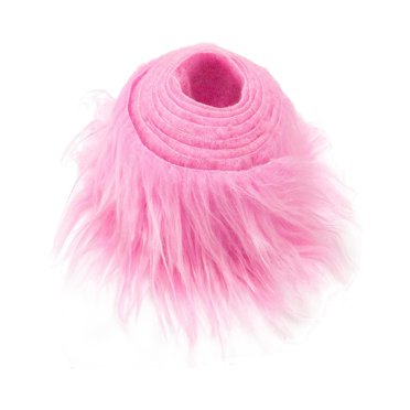 Faux Fabric Trimming Shaggy Fabric Cuts for Christmas Tree Gnomes Beard Hair Pink