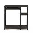 thumbnail image 3 of Pemberly Row Engineered Wood Computer Desk with Bookshelf in Espresso/Black, 3 of 5