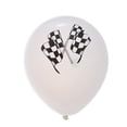 thumbnail image 4 of 15 Pcs Party Balloons Black and White Racing Flag Sequin Confetti Balloons Inflatable Balloons (5 Pcs White + 5 Pcs Black + 5 Pcs Blue Confetti Balloons), 4 of 8