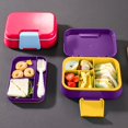 thumbnail image 2 of Lunch Box For Kids Lunch Container With 5 Compartments Leak Proof Portable Handle Microwave/Dishwasher, 2 of 9
