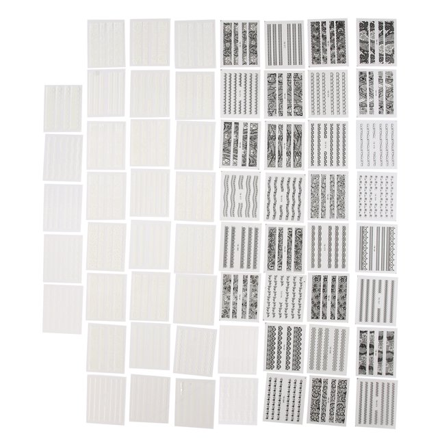 Nail Decoration,60pcs Nail Art Sticker Nail Art Accessory Manicure Tool Tried and Trusted