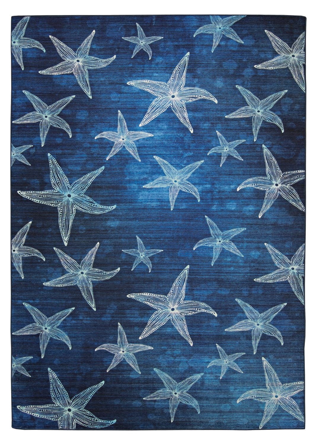 Tapis d'extérieur lavable Boca bleu 7 pi x 9 pi