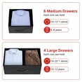 thumbnail image 2 of Ourlova Commode Moderne pour Chambre avec 10 Tiroirs Commode en Tissu Tiroir de Rangement avec Poches Latérales pour Chambre d'Enfant Garde-Robe Couloir Entrée Salon, 2 of 8