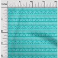 thumbnail image 1 of oneOone Georgette Viscose Fabric Stripe & Paisley Block Printed Fabric 1 Yard 42 Inch Wide, 1 of 4