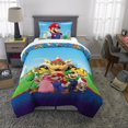 thumbnail image 2 of Couette et taie d'oreiller Super Mario "All The Players", 2 of 7