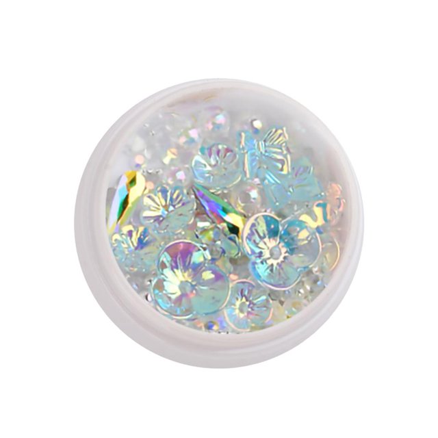 maskred 1/2/3/5 Art Crystal Flower Shining Rhinestone Pearl Sequin Rhinestone Manicure Decoration No.6 1 Pc