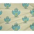 thumbnail image 4 of oneOone Polyester Lycra Fabric Floral Block Printed Fabric 1 Yard 56 Inch Wide, 4 of 4