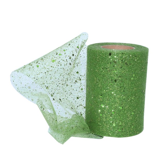 Tulle Spool Glitter DIY Creation Lightweight Sequin Tulle Roll for Halloween