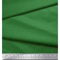 thumbnail image 3 of Soimoi Green Poly Georgette Fabric Artistic Geometric Print Sewing Fabric Yard 42 Inch Wide, 3 of 5
