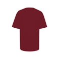 thumbnail image 2 of Innerwin Tee Butterfly Letter Printed Ladies T Shirt Holiday Short Sleeve Basic Tops Wine Red XXL, 2 of 5