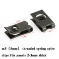 thumbnail image 3 of 10x Petit M5 5mm Moto Carénage Ressort Clips Vitesse Spire Écrous Clip U Écrou, 3 of 8
