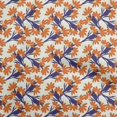thumbnail image 1 of oneOone Velvet Orange Fabric Floral Sewing Craft Projects Fabric Prints By Yard 58 Inch Wide, 1 of 4