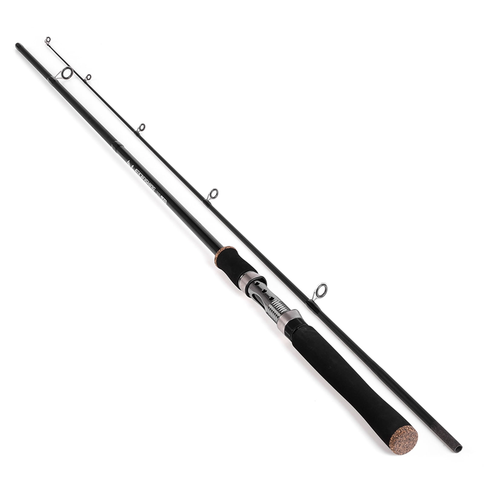 1.8M / 2.1M Portable Lightweight Fiberglass Fishing Rod 2 Sections Spinning Lure Rod Pole Fishing Tackle