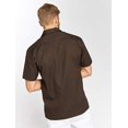 thumbnail image 4 of Dickies Chemise de Travail à Manches Courtes pour Homme, 4X, Brun Foncé, 4 of 4