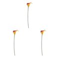 thumbnail image 3 of kurtrusly Wedding Decor With Simulated Calla - Choose Variety Of Colors And Styles With High 3D And Simulation Durable PU reddish yellow 3PCS, 3 of 6