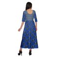 thumbnail image 4 of Moomaya Robes Tuniques Ligne A pour Femmes Manches 3/4 Kurti Imprimé Tenue d'Été, 4 of 5
