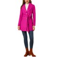 thumbnail image 2 of INSPIRE CHIC Manteau Trench Long pour Femme, Mignon, à Col Rabattu, à Simple Boutonnage, avec Ceinture, 2 of 7