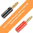 thumbnail image 3 of Banana Plugs Black-Red Bananas Clips as Speaker Wire Connector Audio Wires Cable Connecting Accessory Tools for Automobiles, 3 of 10