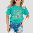 thumbnail image 2 of PMVFHDE T-Shirts Graphiques à Manches Courtes pour Filles T-Shirts Robe d'Été pour Filles Impression Goût Col Rond T-Shirt Décontracté Ample à Manches Courtes Vert Menthe, 8-9 Ans, 2 of 4