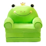 HLONK Seat Cushion Plush Foldable Kids Sofa Backrest Armchair 2 In 1 Foldable Children Sofa Cute Cartoon Lazy Sofa Children Flip Open Sofa Bed For Living Room Bedroom ，Without fillers