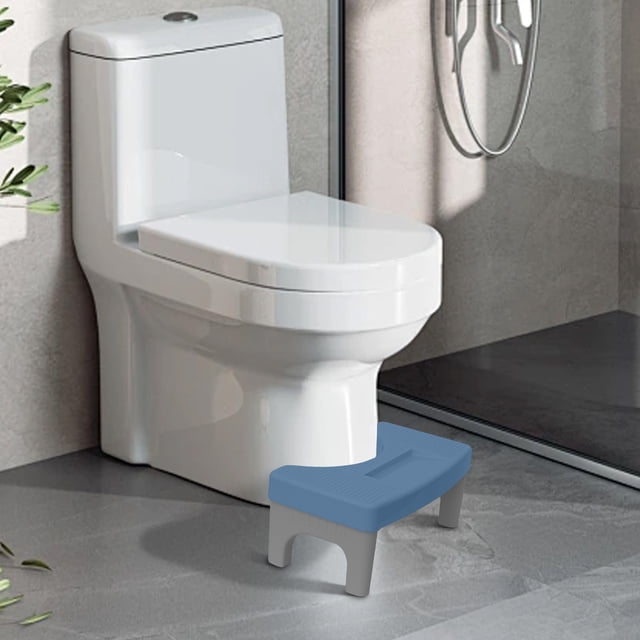 ZZkhGO Ergonomic Toilet Footstool for Squatting, 6.7 Inch Bathroom Step Stool, Non-Slip Potty Riser for Constipation Relief Hemorrhoid Care