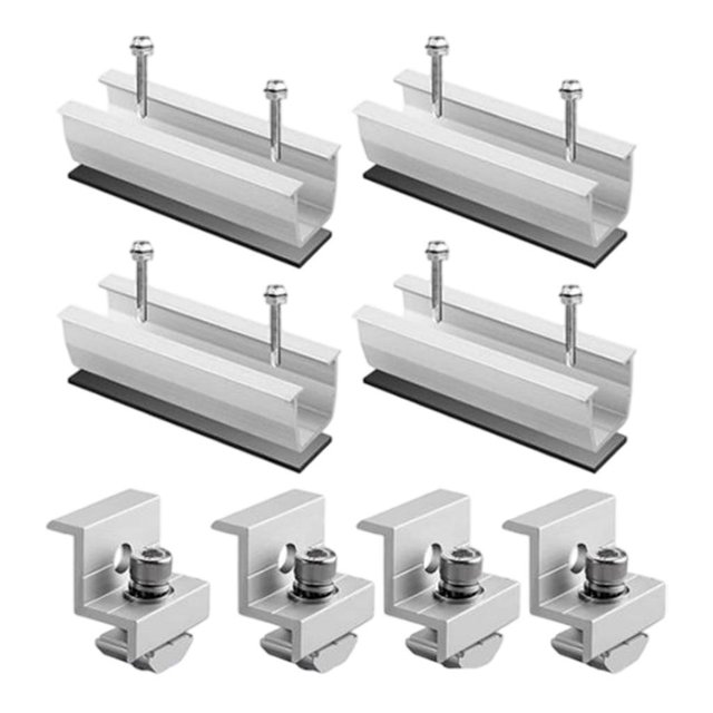 veasfak Solar Panel Mounting Brackets Kit,Aluminum Alloy,Lightweight Professional Metal 4 pieces set