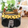 thumbnail image 2 of HHBEAUTY Parc Portable pour Chat pour Chats d'Intérieur Fermé, Petit Parc Pliable pour Chien Chiot Cage Chenil Cage Extérieur avec Toit Supérieur, Tente de Jeu Pop-Up Pliable pour Chaton pour Camping VR, 2 of 9
