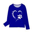 thumbnail image 3 of Birdeem Chemises à Manches Longues pour Filles Chemises à Manches Longues Imprimés Mignons Col Rond Hauts Blouses Décontractées Habillées Vêtements Chemises à Manches Longues pour Filles, 3 of 4