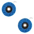 thumbnail image 2 of QualitChoice Sanding Wheel Polishing Paint Rust Grinding Inner Hole Tools for Angle Grinder Wood Metal Buffing Car Accessories #100 blue 2Set, 2 of 6