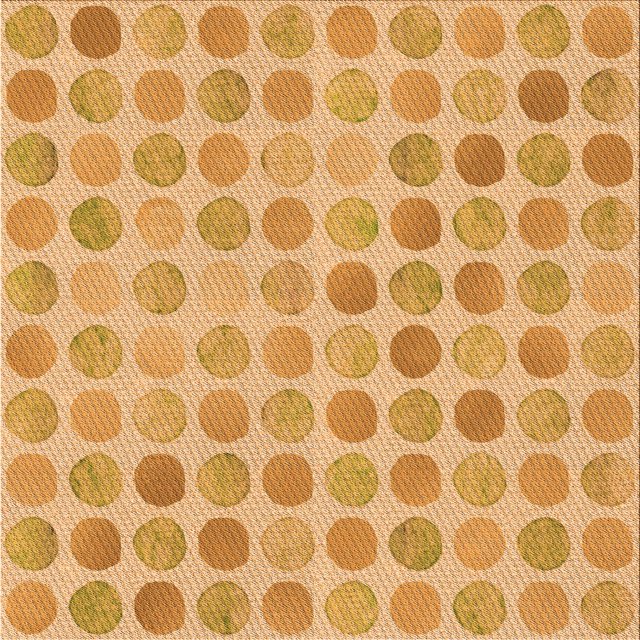 Ahgly Company Machine Washable Indoor Square Transitional Yellow Orange Area Rugs, 4' Square
