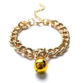 thumbnail image 1 of Training Dogs Collar Cat Pets Cuban Link Thick Chain Necklace Gold 6/8/10inch, 1 of 4