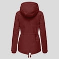 thumbnail image 4 of Kcodviy Femmes Grande Taille Hiver Décontracté Robe Vestes pour Femmes Pardessus Veste pour Femme Épaisse Décontractée Vestes d'Automne pour Femmes Manteau Extérieur Doublé à Capuche Manteau Chaud Trench Manteau pour Femme, 4 of 8