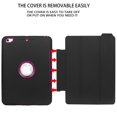 thumbnail image 3 of Mignova For New iPad 9.7 2017/2018 Case Heavy Duty Full Body Rugged Protective Case with Auto Sleep/Wake Up Stand Folio&Three Layer Design for Apple iPad 9.7 inch 2017/2018 (Black+Purple), 3 of 9