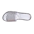 thumbnail image 2 of Cameland Women's Summer New Plus Size Frosted Sequin Line Over Beach Flats Light Sandals, 2 of 8
