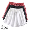 thumbnail image 2 of Diufon Womens 3PCS Jogger Shorts Elastic Waist Drawstring Yoga Shorts Solid Color Shorts with Pockets, 2 of 7