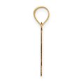 thumbnail image 2 of Diamond2Deal 14K Yellow Gold Bubble Letter N Initial Pendant for Women, 2 of 6