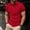Red, variant on Sentmoon Mens Shirts Oversized Relaxed Turndown Collar Short Sleeve Stretchy Casual Hawaiian Shirt Solid Color Mens Outfits Trendy for Casual Wear White XL