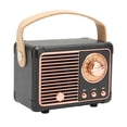 thumbnail image 1 of Vintage Speaker, Multiple Play Modes Low Power Consumption Retro  Speaker  For Outdoor Black, 1 of 8