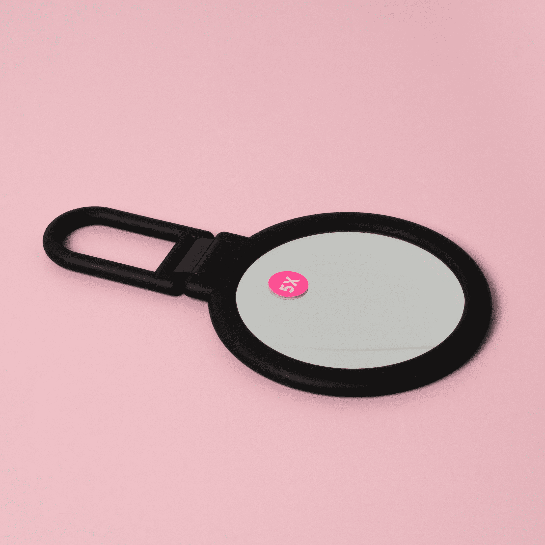Danielle 5x Soft Touch Handheld Makeup Mirror, Black