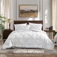 thumbnail image 4 of cathay Home Bedding Set: Exquisite Pintuck Design comfy and cozy Ultra Soft Pinch Pleat 2-Piece comforter & Sham Set -White, Twin, 4 of 4