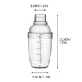 thumbnail image 3 of Plastic Cocktail Shaker, Hand Drink Mixer Tea Shaker Cup with Scales,Bar Tool Transparent Cup Hand-Made Lemon Tea Making Tool Milk Tea Shop Special Pot Burst Lemon Set Cupshaker Bottle, 3 of 3