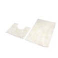 thumbnail image 1 of relayinert TPR Bottom Chenille Rug For Bathroom No Loose Thread And Good Stepping Feeling Rug Carpet Absorbent White 50*80+50*50 1 Pc, 1 of 6