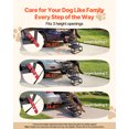 thumbnail image 2 of VEVOR Dog Stairs for Car, 4 Steps Extra Wide Foldable Dog Ramp for Large Dogs with Non-Slip Rug Surface, Portable Lightweight Pet Ladder for Car, SUV, Truck, High Beds, Sofas, Support up to 200 lbs, 2 of 9