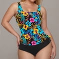 thumbnail image 4 of Womens Solid Swimsuits Drawstring On Both Sides Bathing Suits V Neck Blackless Swimwear, 4 of 8