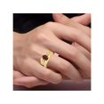 thumbnail image 2 of RYLOS Men's Rings 14K Yellow Gold Rings Classic Designer  9X7MM Oval Gemstone &  Diamond Ring Green Sapphire September Birthstone Ring Size 11, 2 of 7