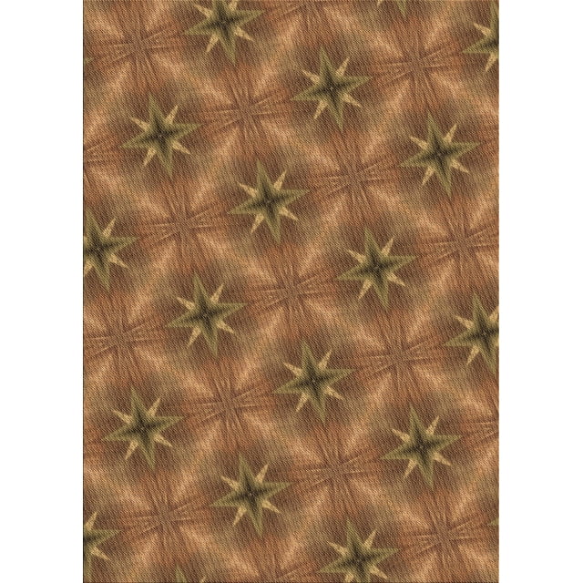 Ahgly Tapis Rectangulaire Lavable en Machine Intérieur Transitionnel Brun Selle, 2 Pieds x 3 Pieds