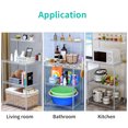 thumbnail image 4 of Versatile 4 Tier Bakers Rack Microwave Stand Kitchen Oven Adjustable Black, 4 of 8