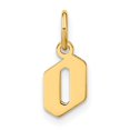 thumbnail image 1 of Diamond2Deal 14K Pendentif Initiale Lettre O en Or Jaune pour Femmes, 1 of 3