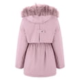 thumbnail image 3 of MASRIN Running Jacket  Womens Basic Hoodie Jackets Solid Color Zip Up Hooded Coats with Pockets Plus Size Loose Outwear Sweatshirts Sweater Stone, 3 of 5